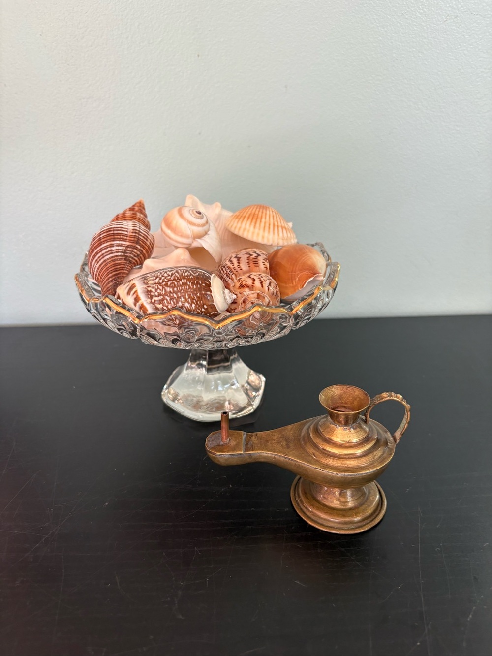 Brass Oil Lamp Vintage Decorative
